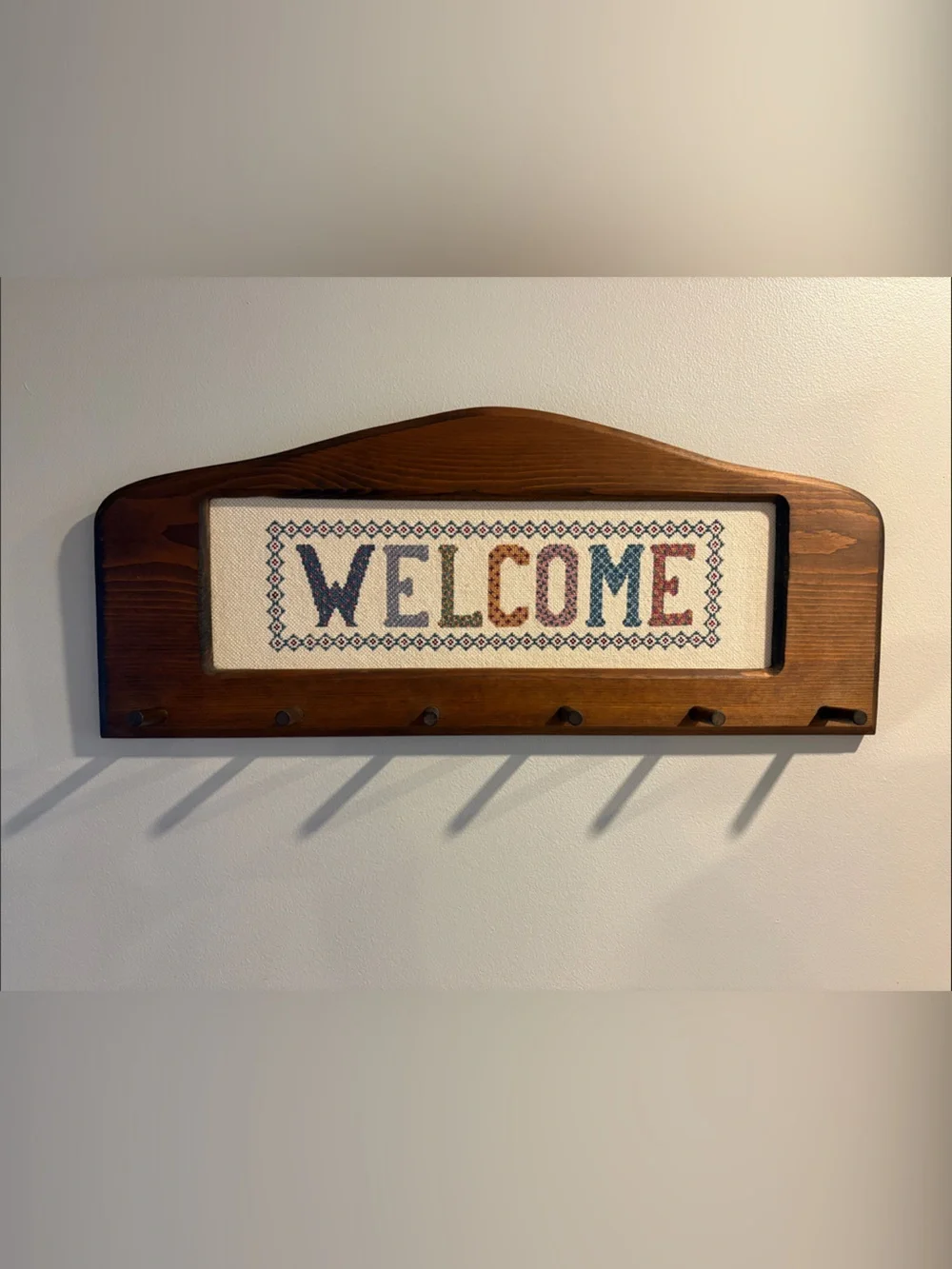 Wood-Framed Cross-Stitch 
